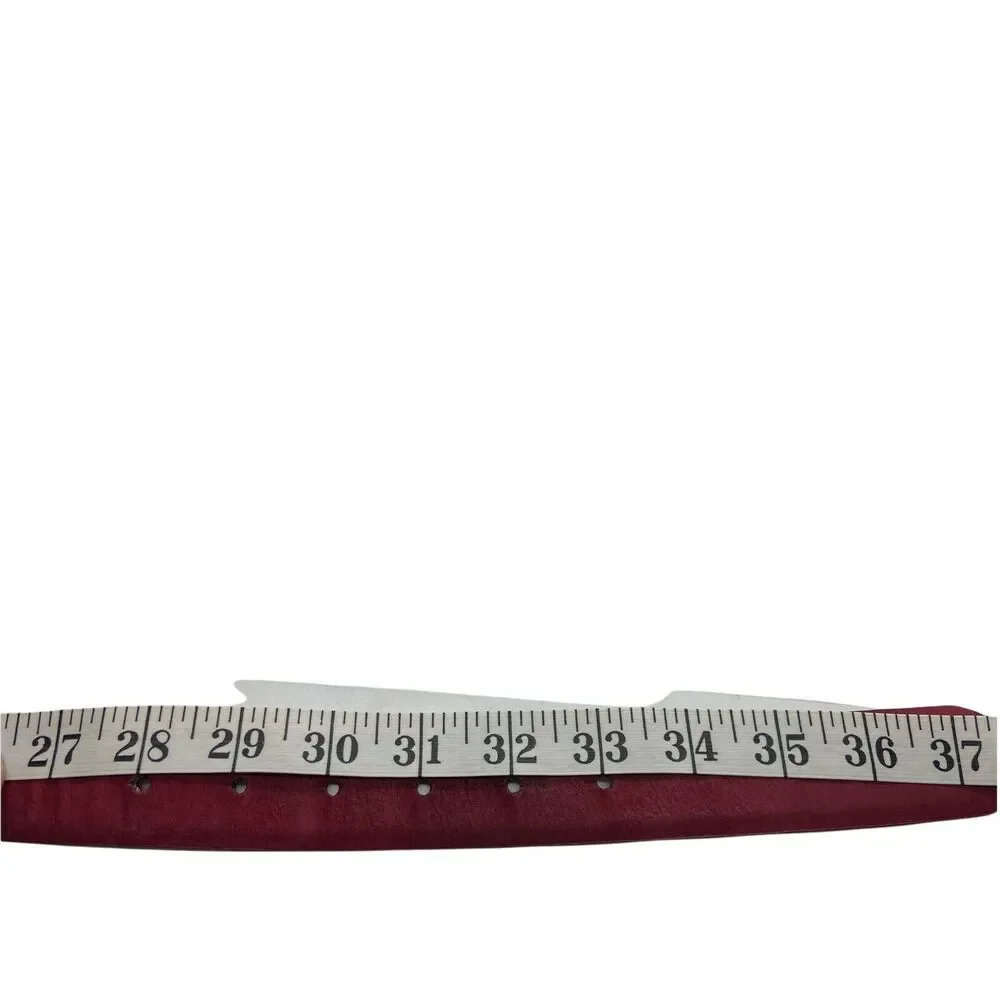 Express Women's Maroon Adjustable Chunky Floral Buckle Waist Belt size Small